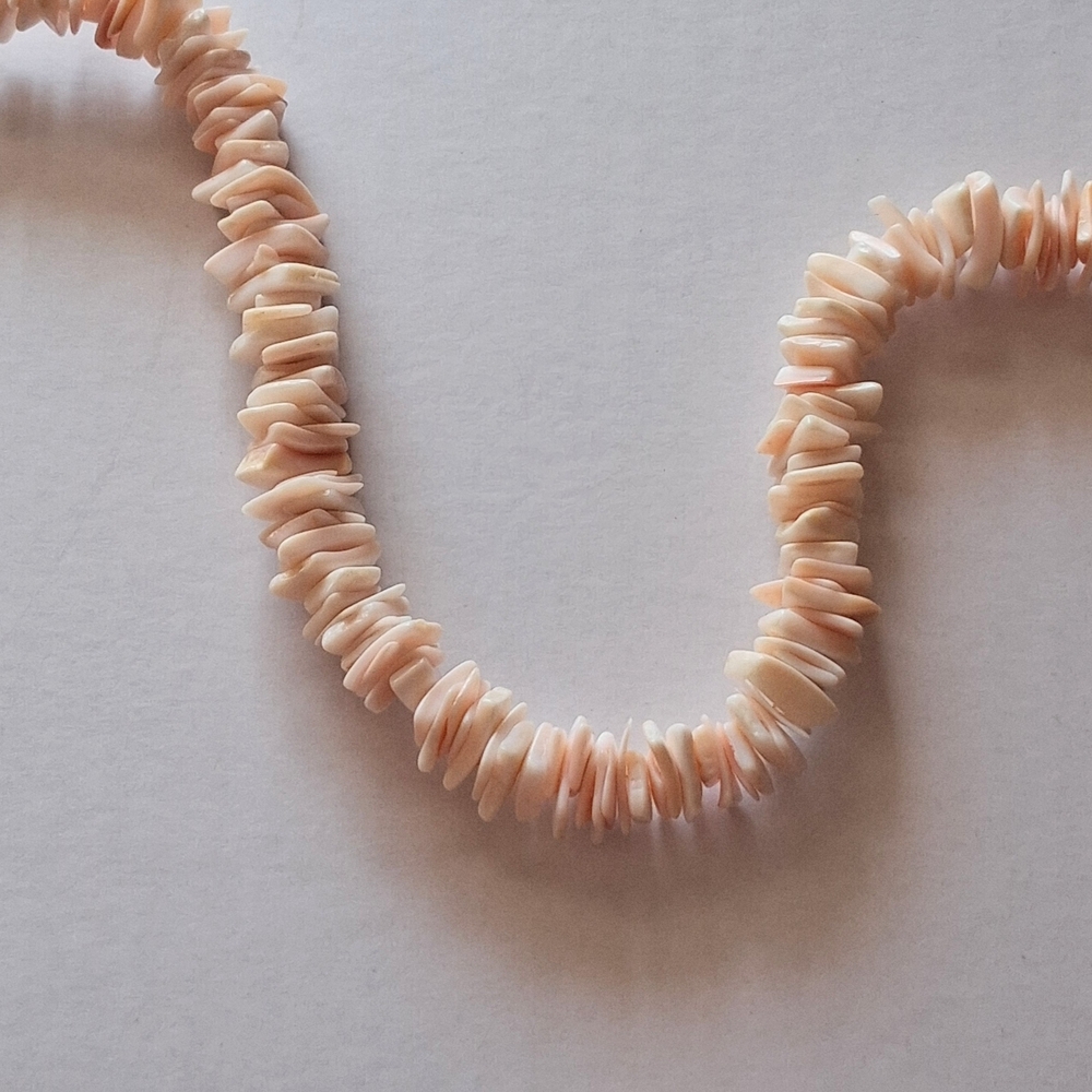Pink Puka Shell Necklace